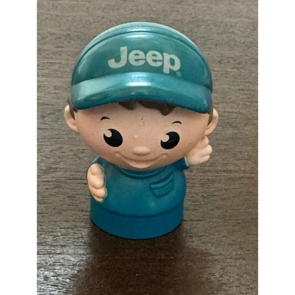 Mega Bloks First Builders Jeep Boy Figure Teal Hat AM90280